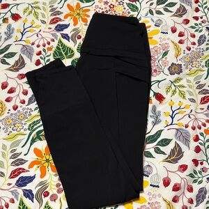 Avalanche Black Fleece Lined Leggings
